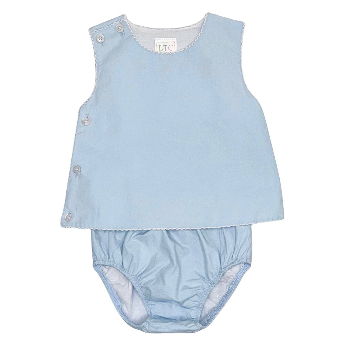 Girls Vintage Bloomer Set with Crochet
