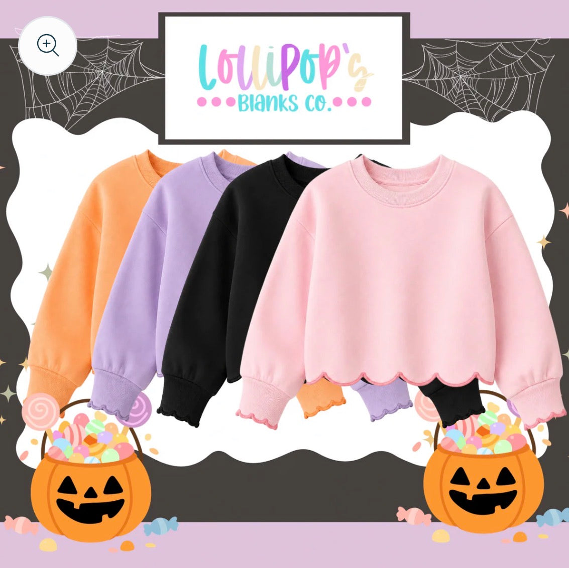 PRE ORDER : Girls Scallop Sweatshirt