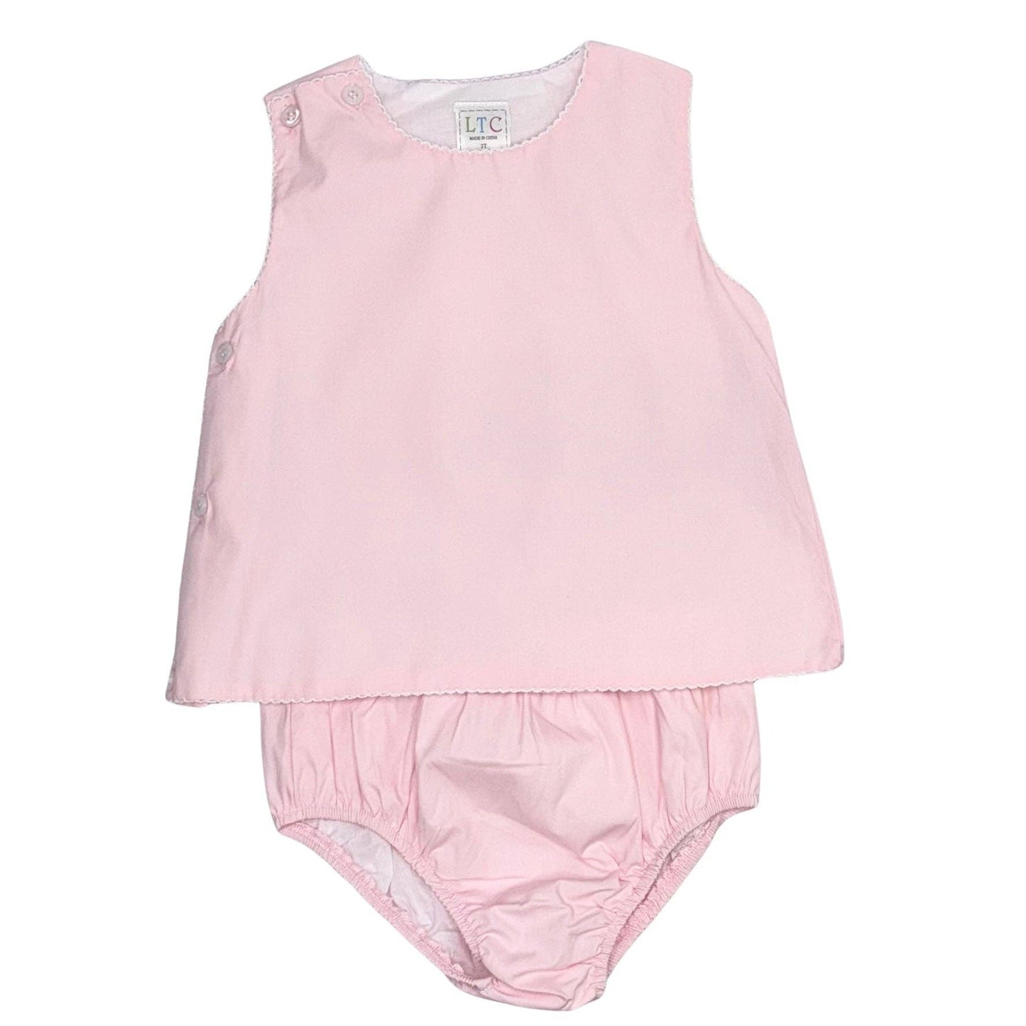 Girls Vintage Bloomer Set with Crochet