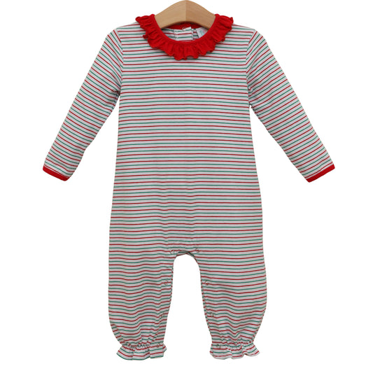 Christmas Candy Stripe Emily Romper