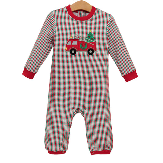 Festive Firetruck Romper