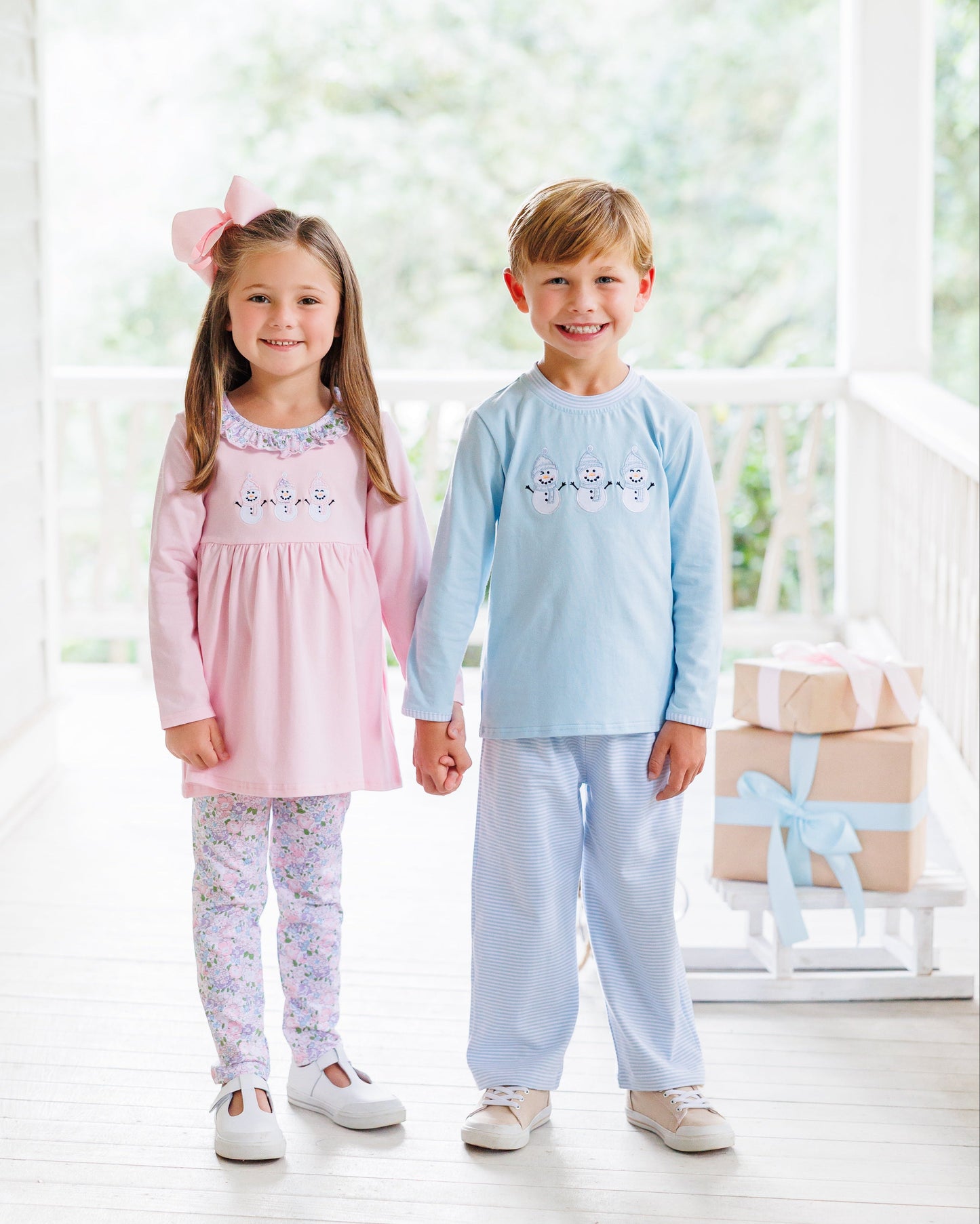Frosty Friends Ruffle Pants Set