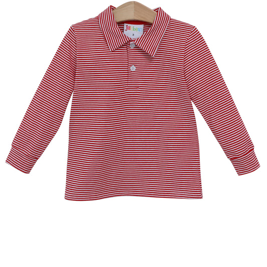 Michael Polo LS - Red Stripe